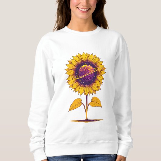 Saturn Zonnebloem Sweatshirt (Voorkant)