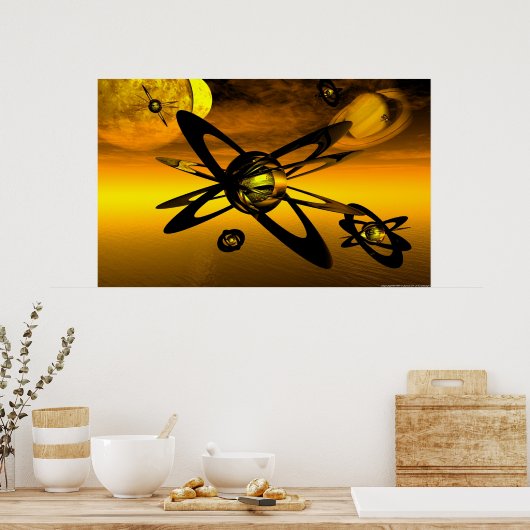 saturnachtig poster (Keuken)