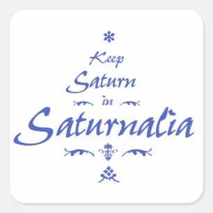 Saturnalia Vierkante Sticker
