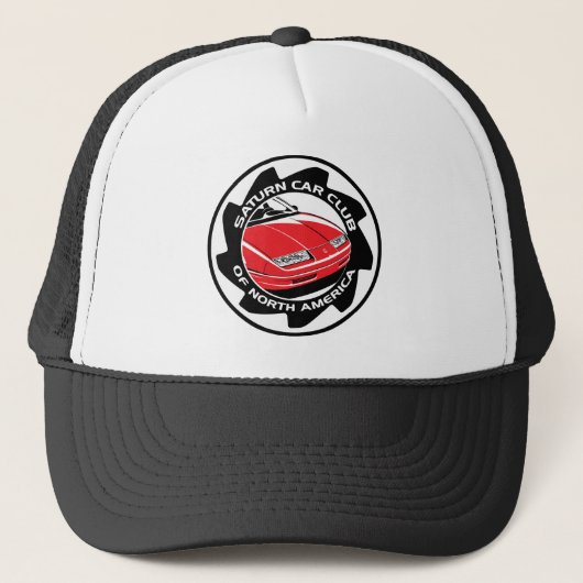SaturnCarClub LogoSilo.png Trucker Pet (Voorkant)