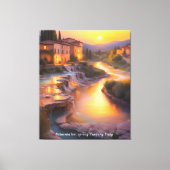 Saturnia Hot Springs Toscane Italië Schilderij Canvas Afdruk (Voorkant)