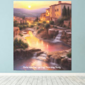 Saturnia Hot Springs Toscane Italië Zonsondergang Canvas Afdruk (Insitu (Houten vloer))