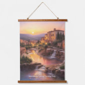 Saturnia Hot Springs Toscane Italië Zonsondergang Hangend Wandkleed (Voorkant)