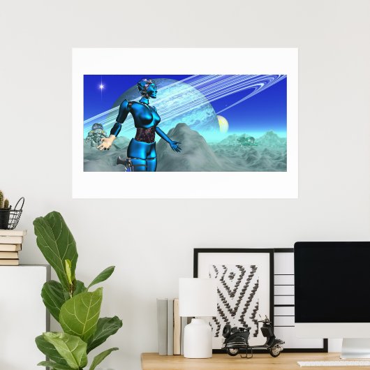 Saturnia Poster (Thuiskantoor)