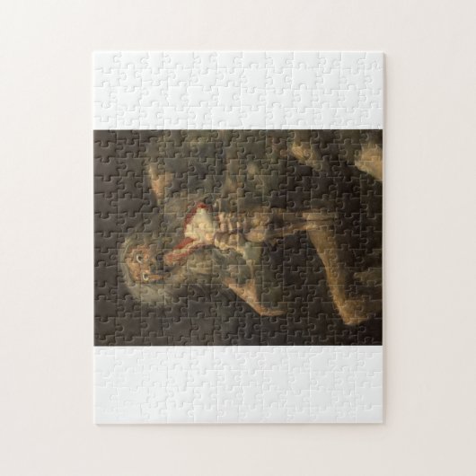 Saturno devorando a su hijo francisco de goya legpuzzel (Verticaal)