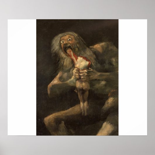 Saturno devorando a su hijo francisco de goya poster (Voorkant)
