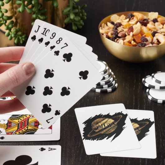 Saturnus-afspeelkaarten Pokerkaarten (Insitu)