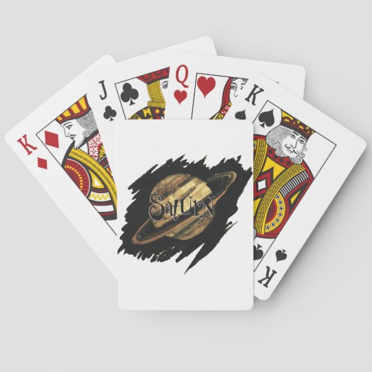 Saturnus-afspeelkaarten Pokerkaarten (Achterkant)