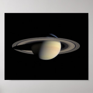 Saturnus — Cassini Orbiter Mozaïek, 2004 Poster