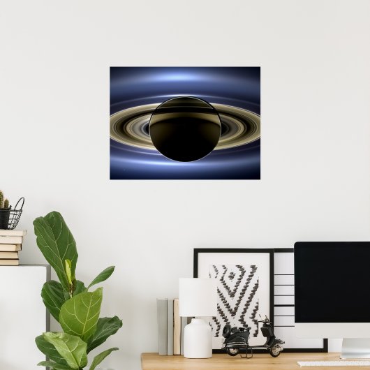 Saturnus - De dag waarop de aarde glimlachte Poster (Thuiskantoor)