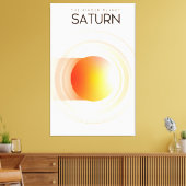 Saturnus - De Ringplaneet Ruimtekunst. Canvas Afdruk (Insitu (Woonkamer))
