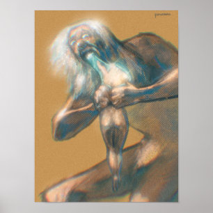 Saturnus die zijn zoon vertrekt? poster