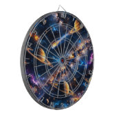 Saturnus en nevel premium dartbord (Voorkant Links)