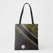 Saturnus en Tethys dubbelzijdige canvas tas (Voorkant)