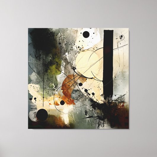 Saturnus en zijn manen canvas afdruk (Voorkant)