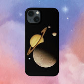 Saturnus en zijn manen iPhone hoesje