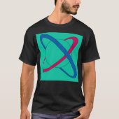 Saturnus gekleurde planeten t-shirt (Voorkant)