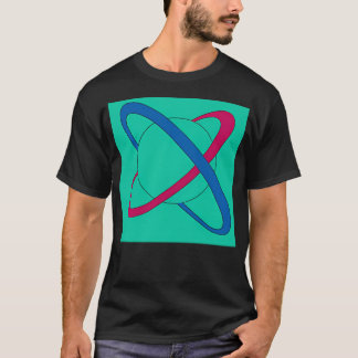 Saturnus gekleurde planeten t-shirt