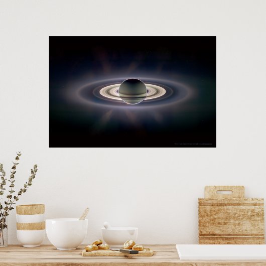 Saturnus in Eclipse 18x12 (9x5) Poster (Keuken)