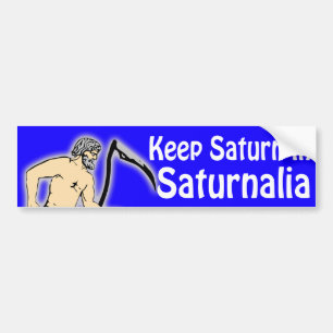 Saturnus in Saturnus-bumpersticker Bumpersticker
