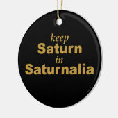 Saturnus in Saturnus Keramisch Ornament (Links)