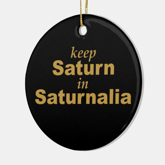 Saturnus in Saturnus Keramisch Ornament (Links)