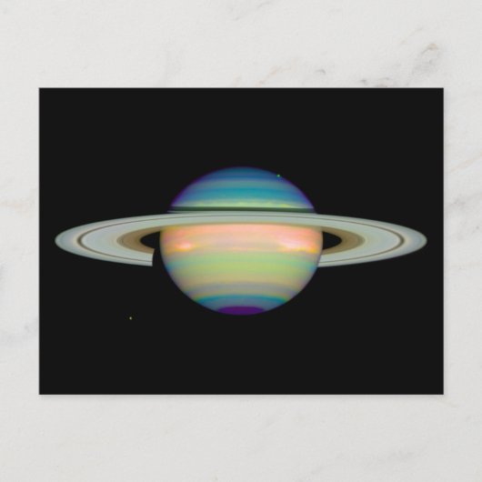 Saturnus Infrarood Afbeelding Briefkaarten (Voorkant)