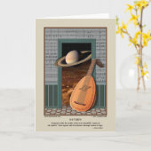 Saturnus-Kaart Kaart (Gele Bloem)