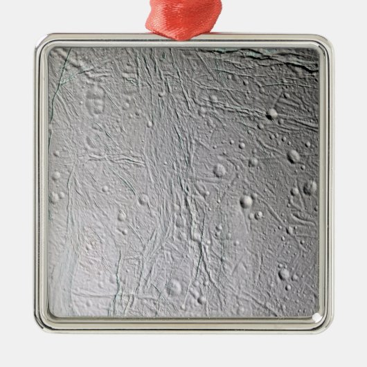 Saturnus maan Enceladus 4 Metalen Ornament (Voorkant)