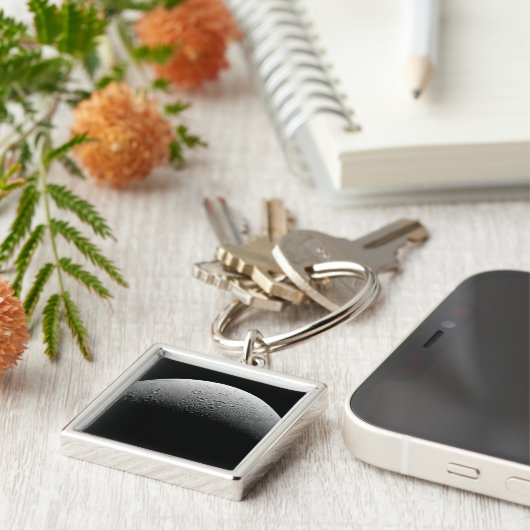 Saturnus maan Enceladus 5 Sleutelhanger (Zijkant)