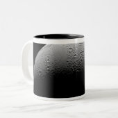 Saturnus maan Enceladus 5 Tweekleurige Koffiemok (Voorkant links)