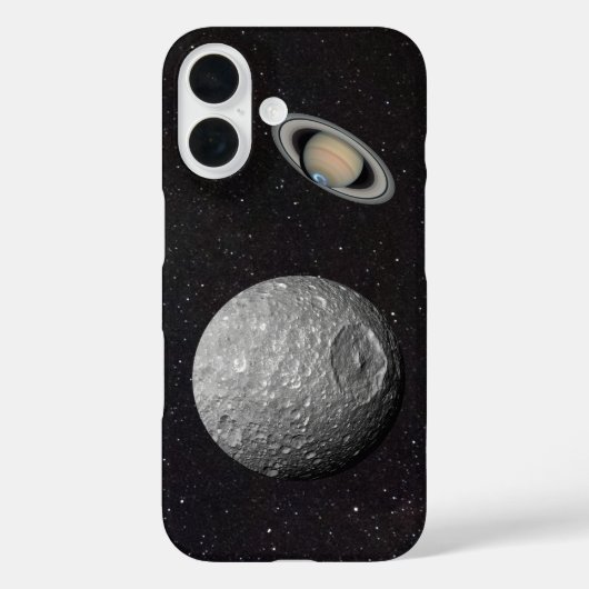 Saturnus Maan Mimas Sterrenhemel Case-Mate iPhone Case (Achterkant)
