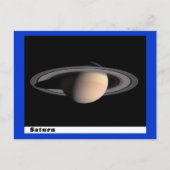 Saturnus met ringen briefkaart (Voorkant)