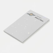 Saturnus met ringen in de buitenruimte gepersonali post-it® notes (Schuin)