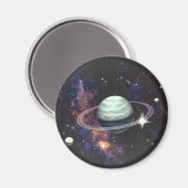 Saturnus met ringen magneet (Voorkant / Achterkant)