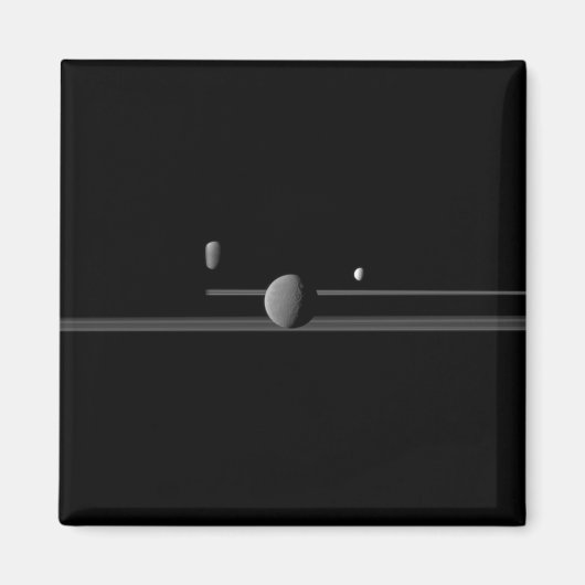 Saturnus Moons Magnet (Voorkant)
