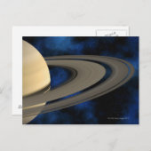 Saturnus planeet 2 briefkaart (Voorkant / Achterkant)