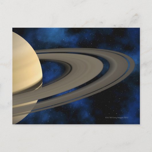 Saturnus planeet 2 briefkaart (Voorkant)
