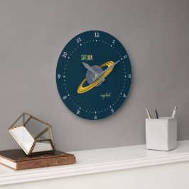 Saturnus planeet  grote klok