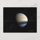 Saturnus planeet in zonnestelsel, close-up 2 briefkaart (Voorkant)