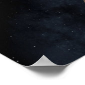 Saturnus-planeet in zonnestelsel, close-up poster (Hoek)