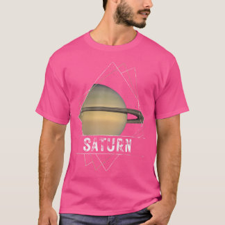 Saturnus Planeet Zonnestelsel Ruimte Astronomie T-shirt