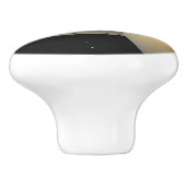 Saturnus Planet Zonnestelsel met ringen Steenbok Keramische Knop (Zijkant)