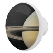 Saturnus Planet Zonnestelsel met ringen Steenbok Keramische Knop (Rechts)