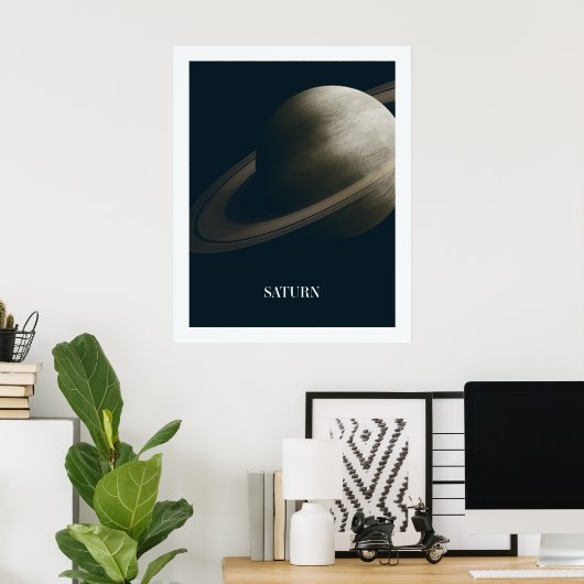Saturnus Poster (Thuiskantoor)
