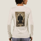 Saturnus Rex: The Planetary Magic Seal & Sigil Tri-Blend Shirt (Achterkant)