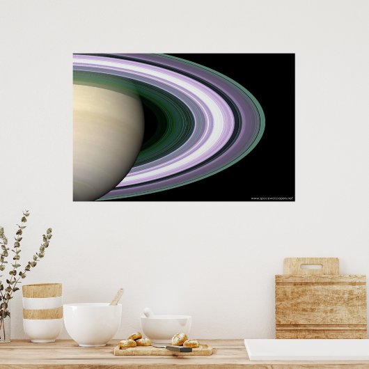 Saturnus Rings Poster (Keuken)