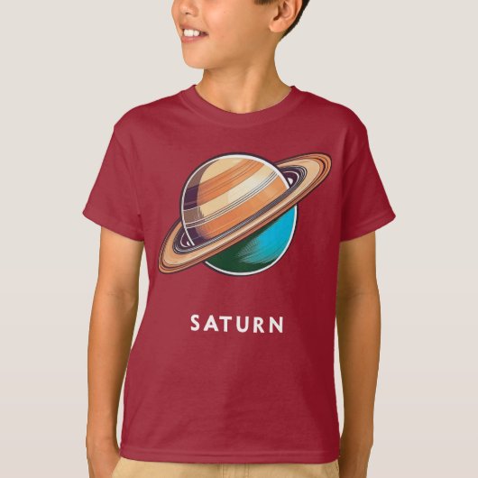 Saturnus / Saturnus - Classic Planet T-shirt T-shi (Voorkant)