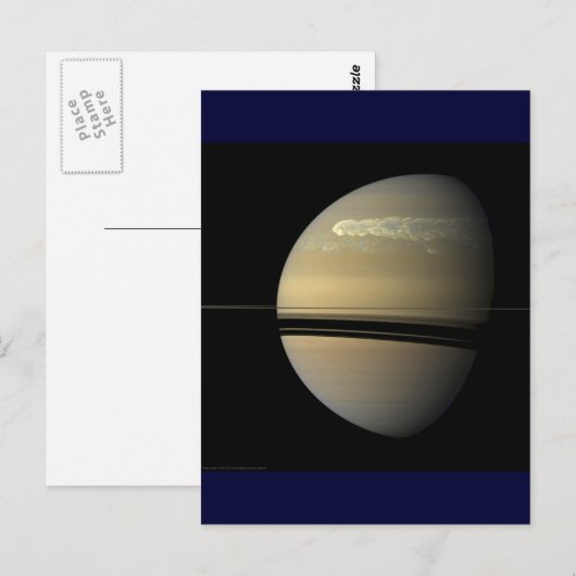 Saturnus Storm Briefkaart (Voorkant / Achterkant)