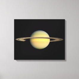 Saturnus tijdens Equinox Canvas Afdruk
